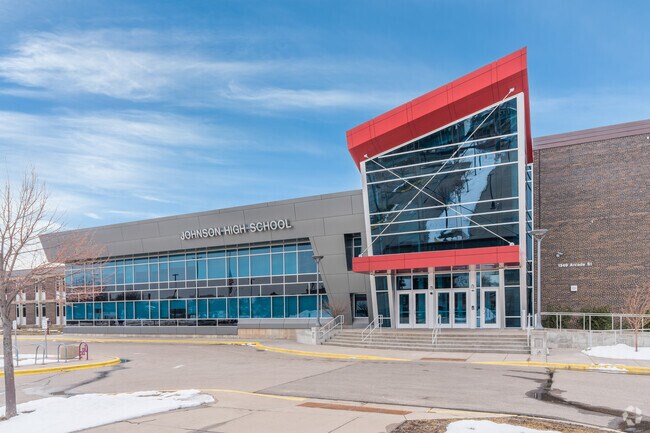 Johnson Senior High School offers a large campus for students to learn and explore.