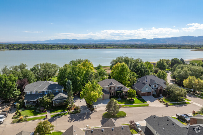 There are homes available right by the water of McIntosh Lake.