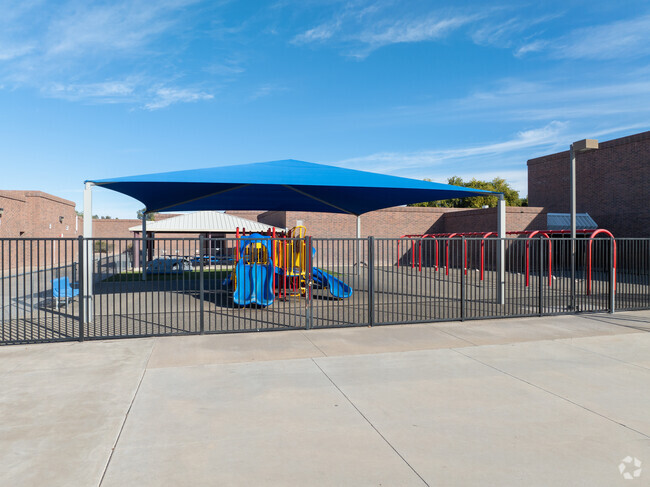 Franklin Junior High in Mesa includes shaded playgrounds for their students.