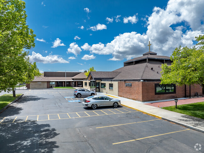 Faculty parking at St Marks Elementary.