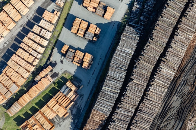 Lumber mills are an active part of the Fortuna economy both nearby and regionally with all the redwood trees.