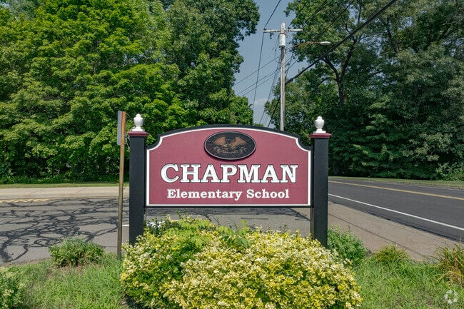 The Chapman School is located at 38 Country Club Road in Cheshire, CT.