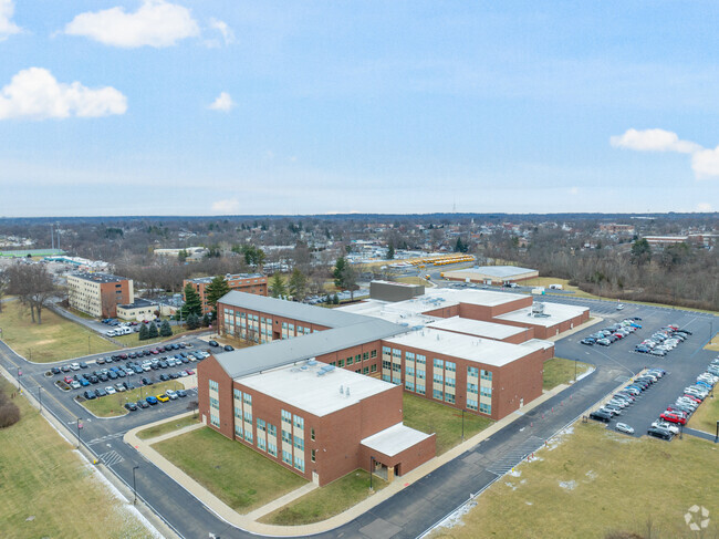There are many homes to explore near the school.