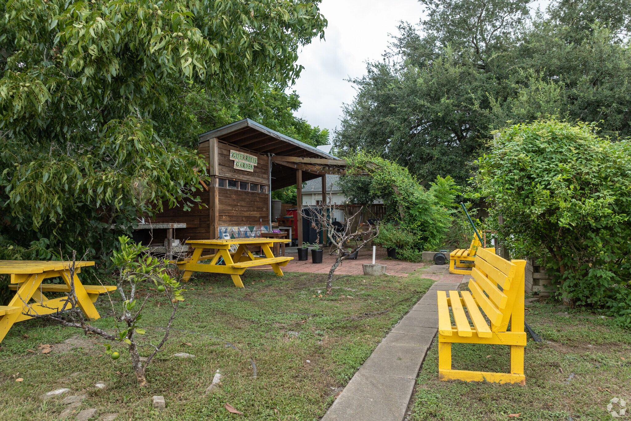 Guerilla Gardens in Holy Cross is a community garden kept by the local residents.