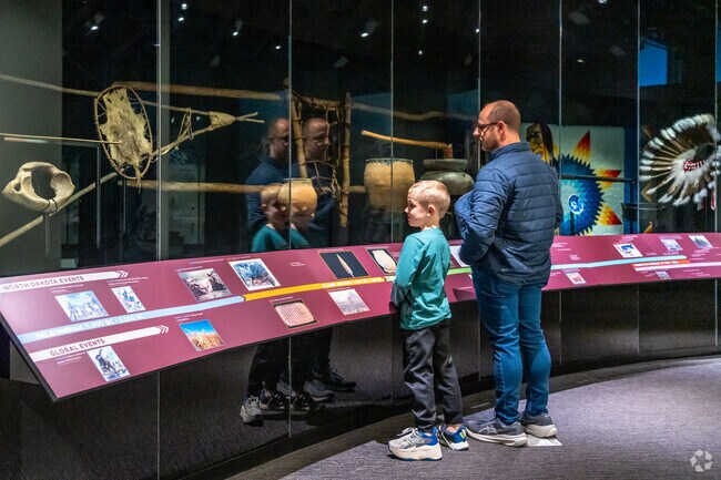 Check out the exhibits at the North Dakota Heritage Center and State Museum near Hillside North.