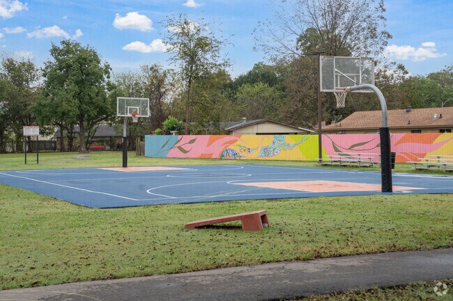 Residents often use the park for outdoor fitness activities.