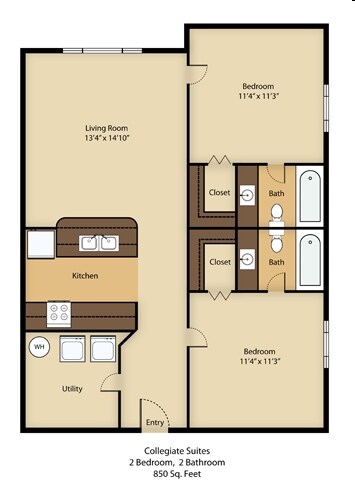 2BR/2BA