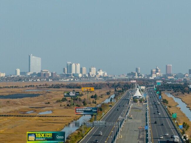 Take the Atlantic City Expressway for 15 minutes and you will reach Atlantic City.