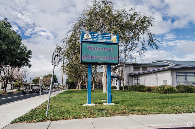 The signage of Christopher School in San Jose, California.