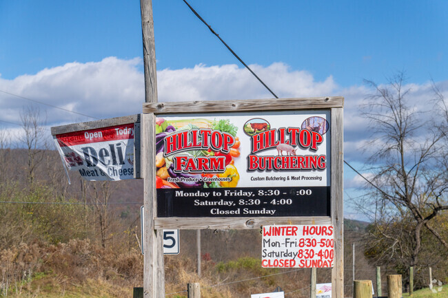 The only source of groceries in Marion is at Hilltop Farm.