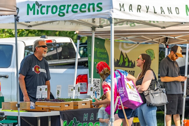Always time for a good laugh at the Middletown Farmers Market.
