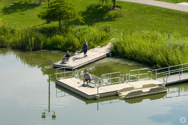 South Ridge residents love to fish on the many local small lakes and ponds.