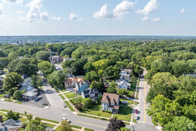 Valley Center’s streets are lined with mature trees, creating a scenic and shaded setting.