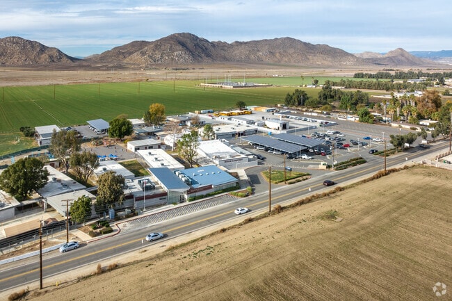 A sprawling view of Nuview Elementary School in Nuevo.