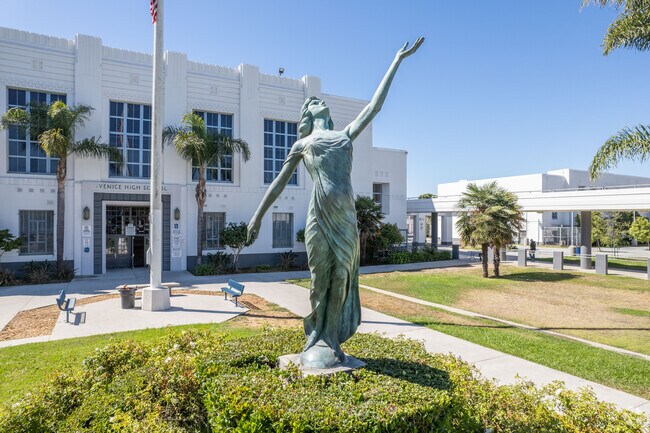 Venice Senior High has a great statue on campus.
