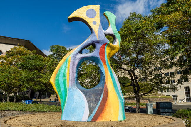 Residents drive by and see this art sculpture in the Barham Discovery Community.