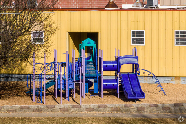 The Chadwick Elementary School playground includes updated play equipment.
