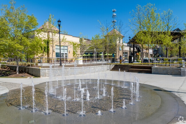 The Fountain at the Peachtree Corners Town Green.