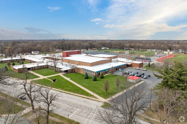 Thomas A. Edison Junior/Senior Public Middle & High School aerial.