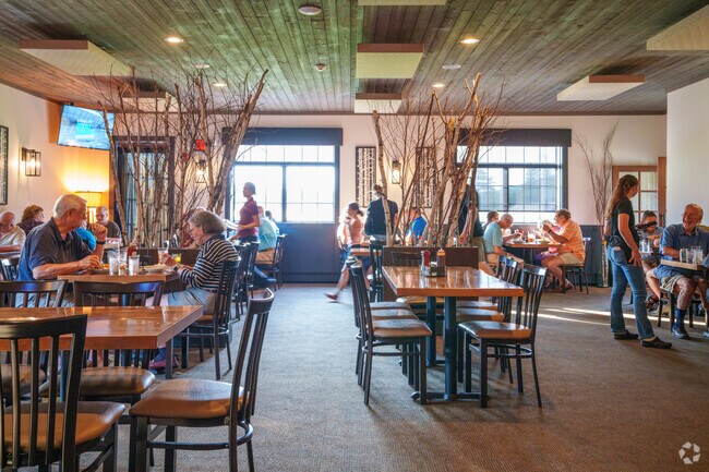 You'll love the rustic atmosphere when dining at The Refinery in Andover.