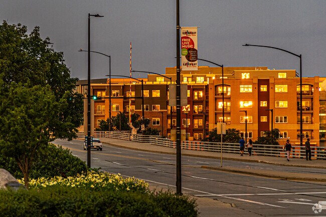 The sun shines on downtown Green Bay from Fisk Addition.