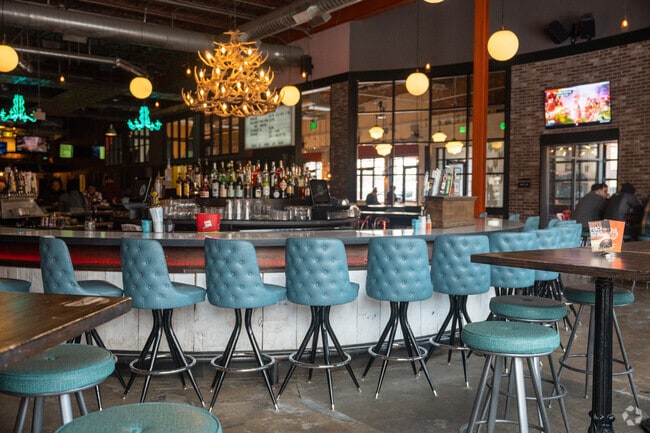 The bar at Punch Bowl Social is a big hit on a night out.