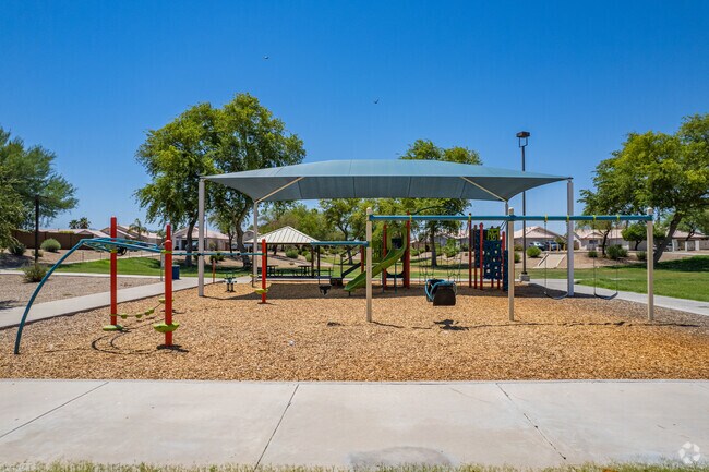 Explore boundless fun at the playground in Wildflower Park North in Canyon Trails.