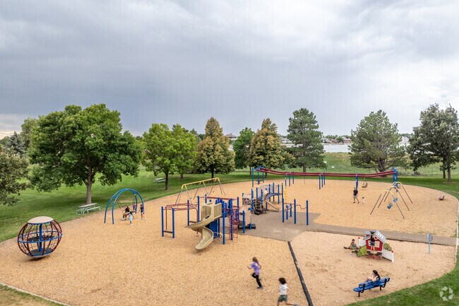 The large playground at Warren Park is loved by children.