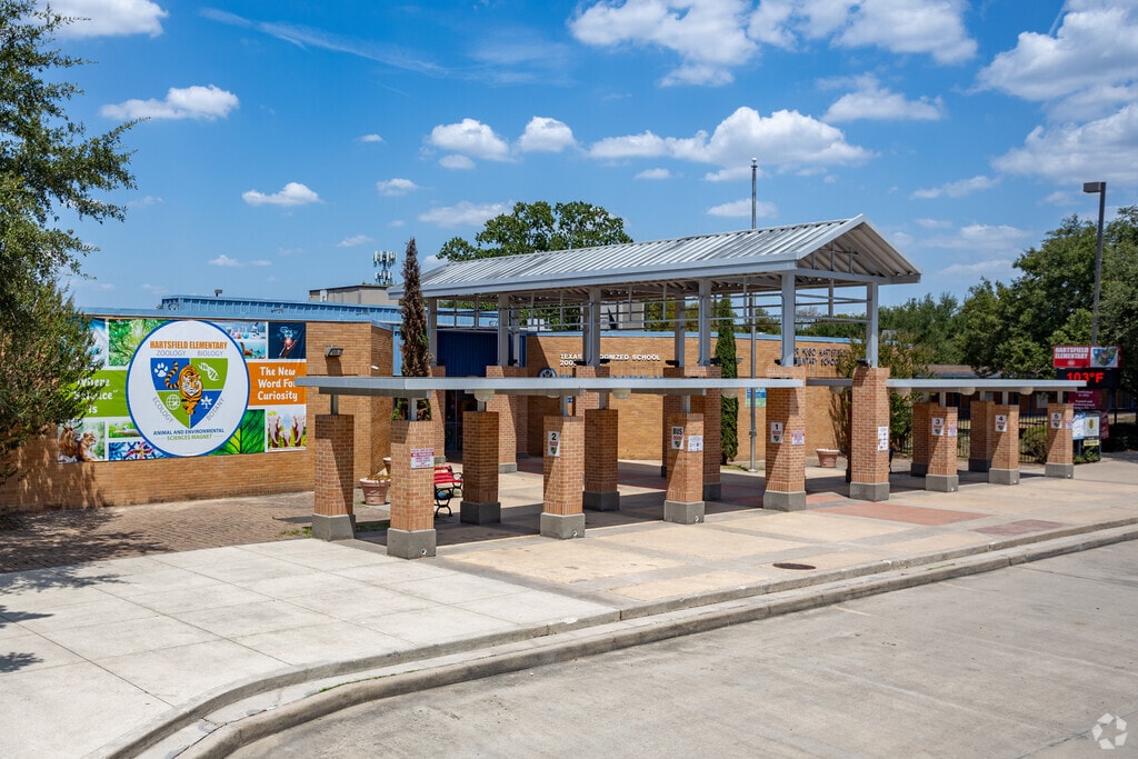 This is the entrance to Hartsfield Elementary.