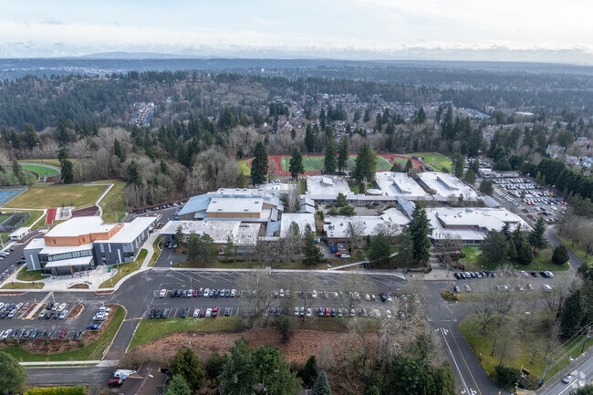 Inglemoor High School aerial view.