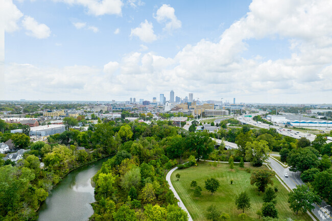 The Fall Creek Greenway Trail gives residents of Mapleton Fall Creek access to downtown Indy.