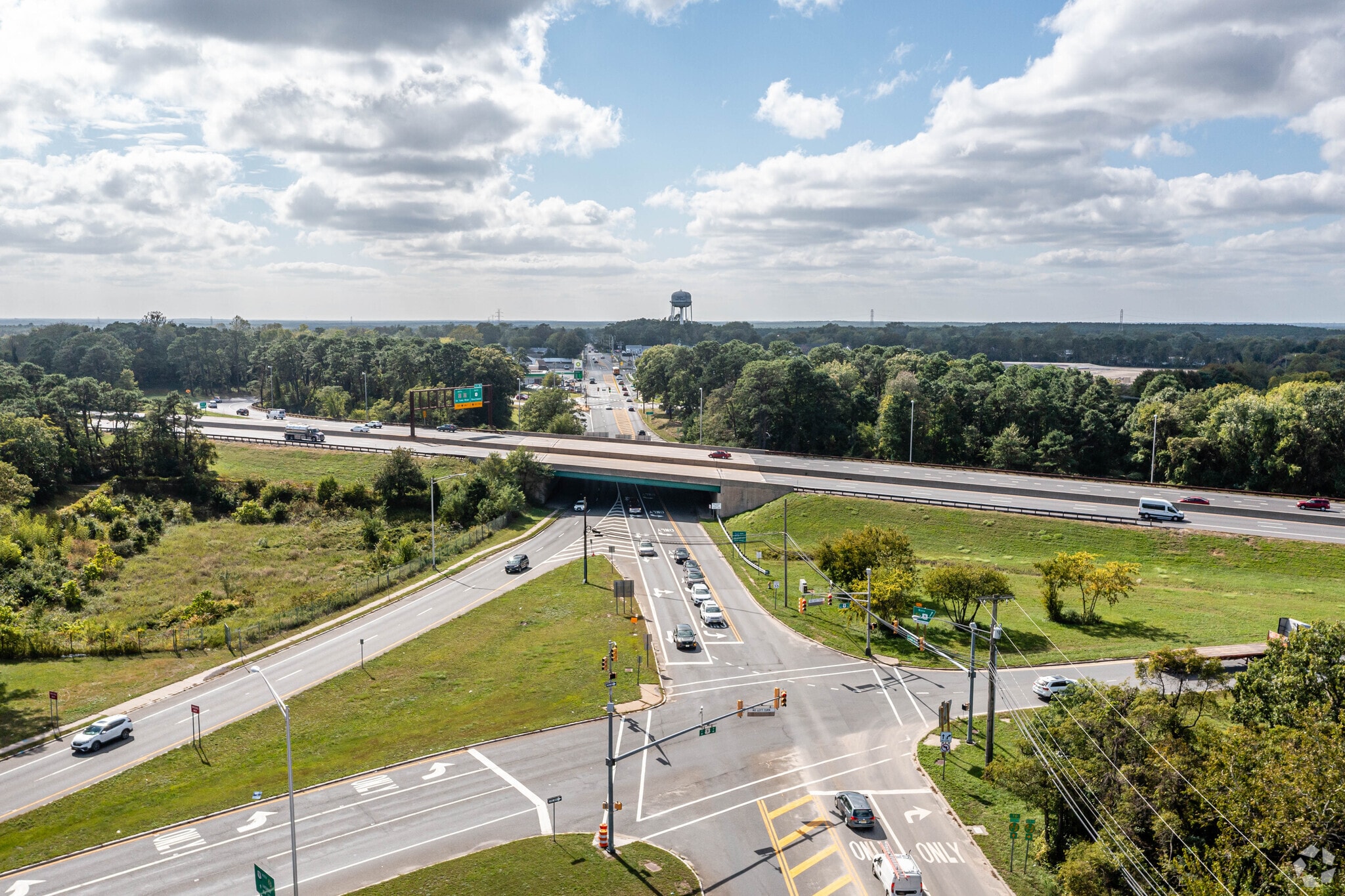 The Garden State Parkway runs north and south with Rt. 9 intersecting along Beachwood, NJ.