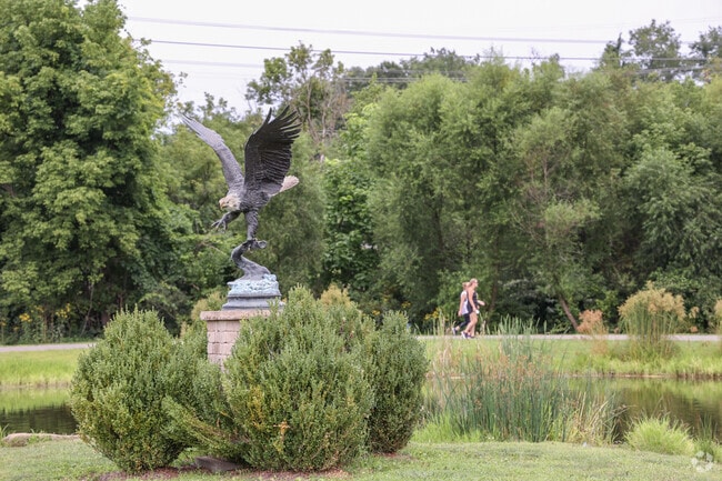 Walking trails at Graham Park offer scenic views in Cranberry Township.