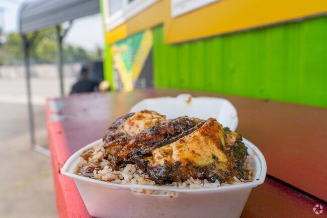 Loudon-Melrose is fortunate to have delicious Jamaican food at Island Jerk.
