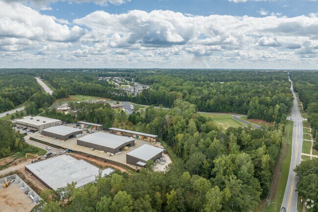 You'll find an abundance of open land and commercial buildings in Cary Woods.