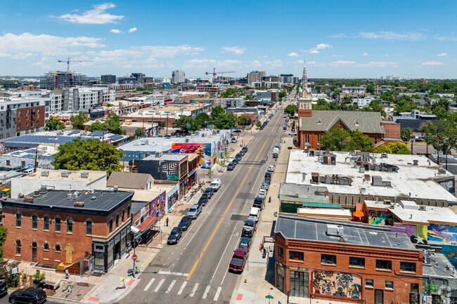 River North's old industrial buildings have mostly been converted into homes and shops.