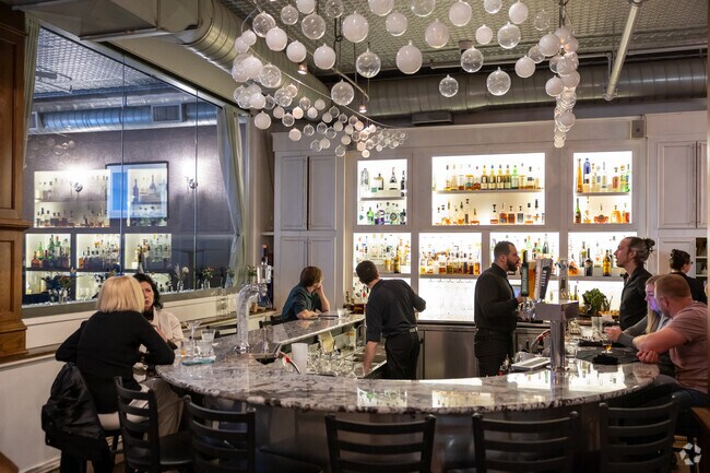 Mezzaluna offers elegant interior decor serving three and four course meals.