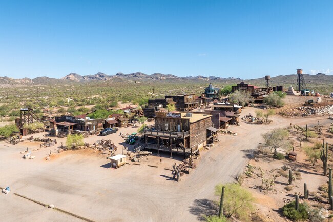 Goldfield Ghost Town in Apache Junction is a reconstructed 1890s town that includes a museum and offers mine tours.