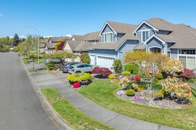 Madrona Meadows residential areas are enriched by beautiful landscaping.