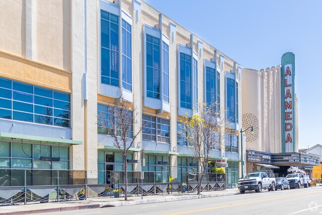 The historic Alameda Theater is a landmark and very close to Harbor Bay.