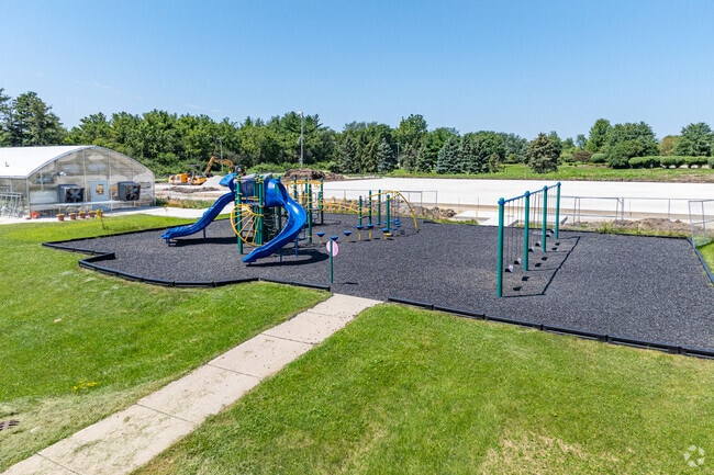 Union Elementary School has a well maintained playground.