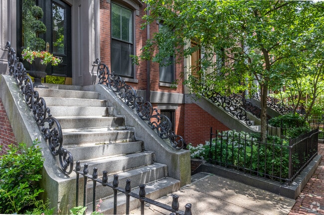 Brilliant Iron railings adorn these homes in the South End.