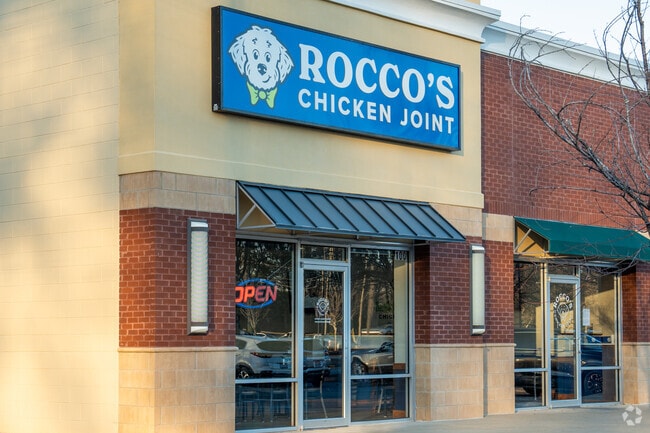 Grab some hot wings at Rocco's Chicken Joint in Moore's Mill.