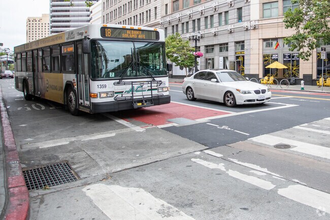 Lakeside has very easy commuting options with bus service and BART all right there.
