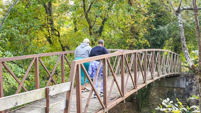 After the workday's end, take in the serene hiking trails at Gwynn Oak, near Howard Park.