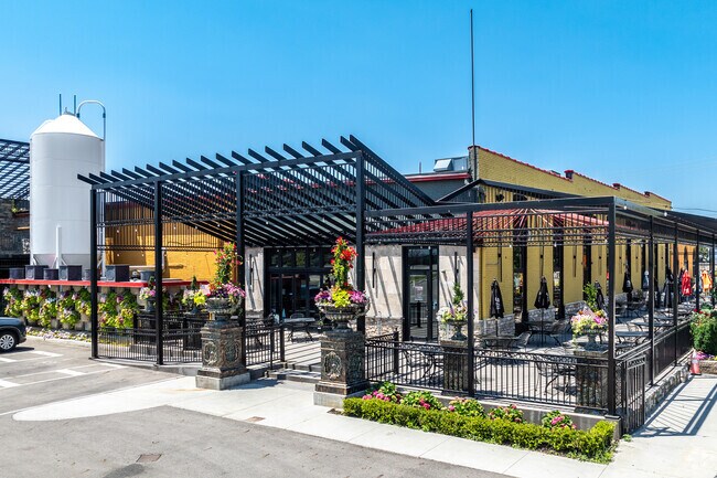 Columbus Brewing resides just outside Milo-Grogan and offers delicious craft beer and eats.