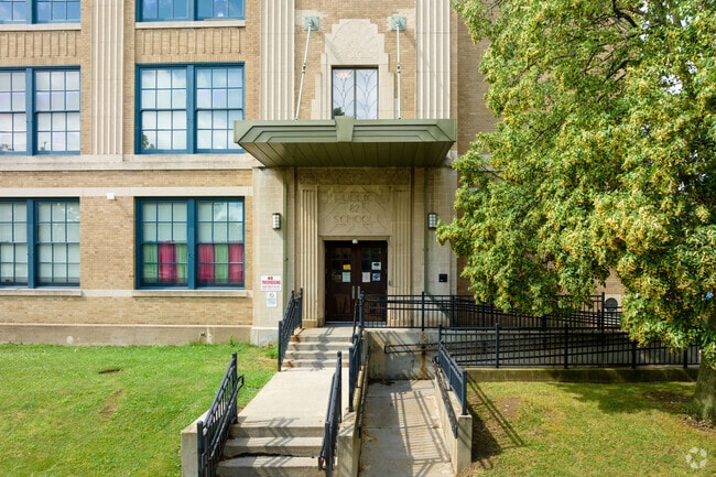 PS 82 Early Childhood Center in Buffalo has a minority student enrollment of 92 percent.