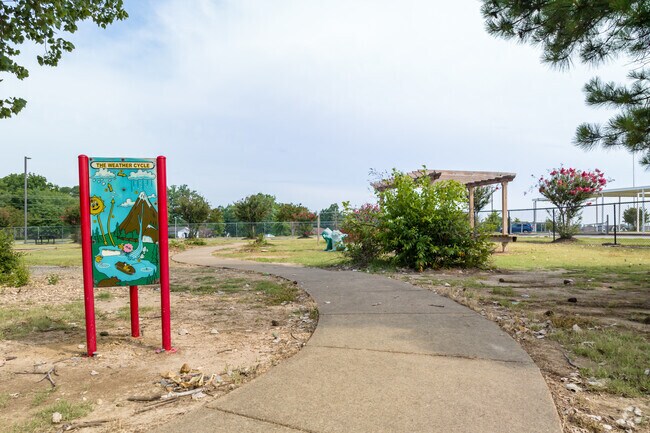 Kids can walk off extra energy on the walking path at Pleasant Hill Elementary School.