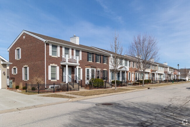 Row and townhouses are a common sight in Somerset Village.