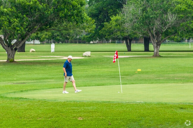 Lockhart State Park has a scenic nine-hole golf course for residents and visitors.